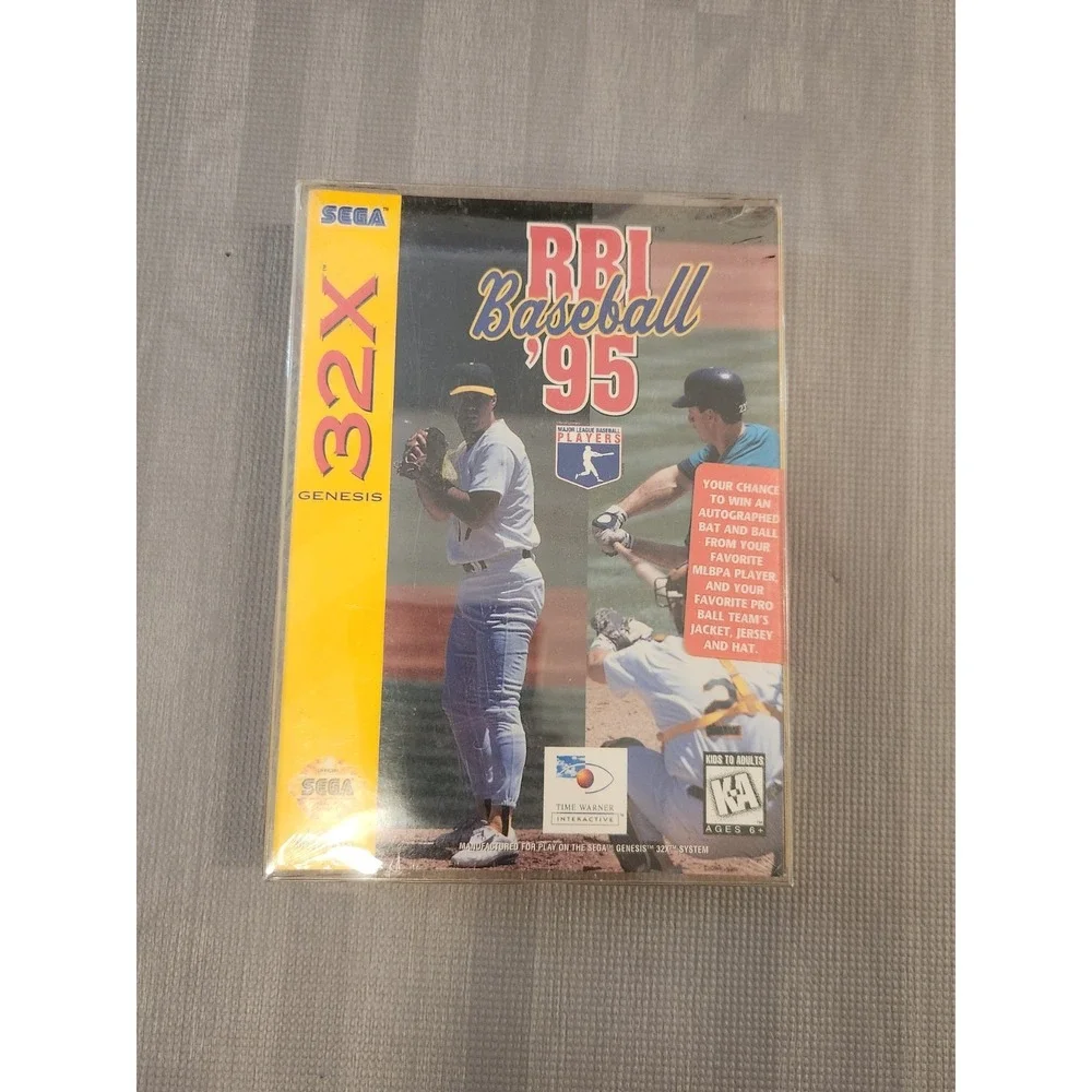 RBI Baseball '95 Sega 32X SEALED Game Box  Authentic MEGA RARE